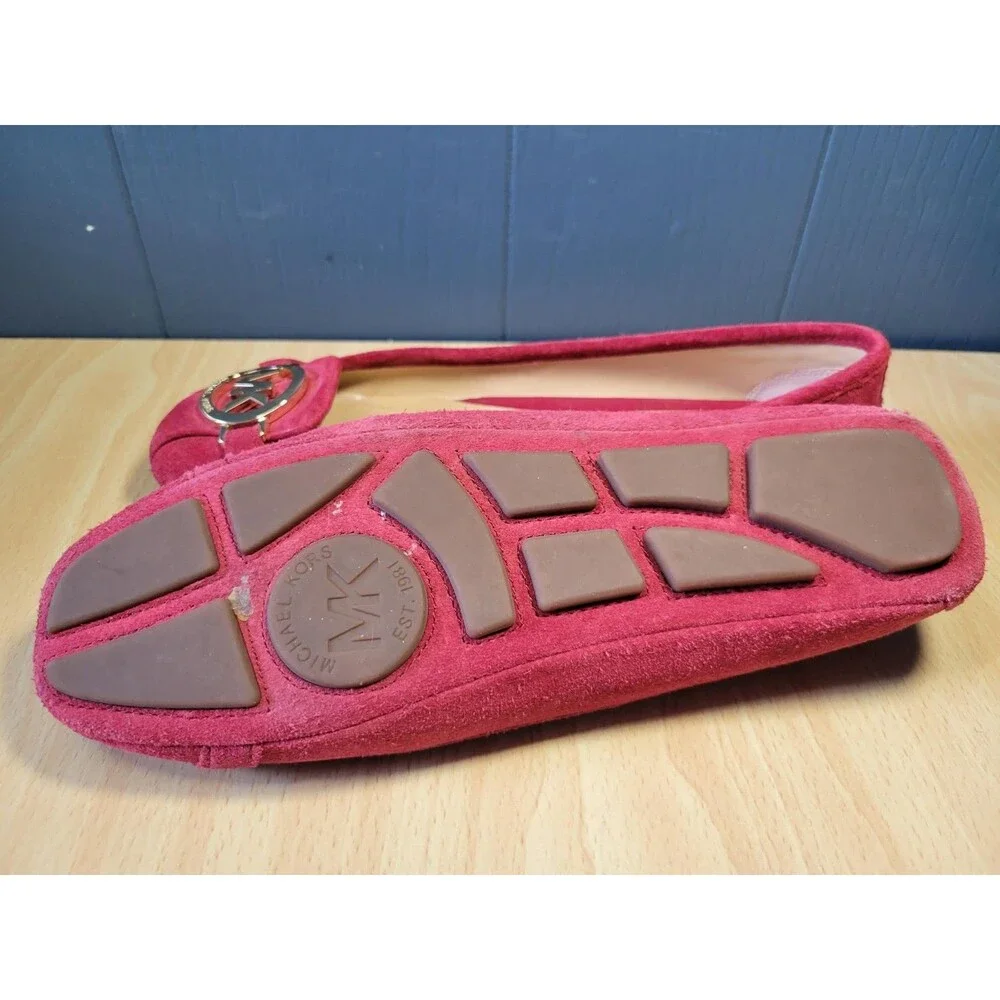 Michael Michael Kors Woman's Fulton Ballet Leather, Red, Size: 8 M